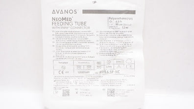 Avanos PFTL6.5P-NC NeoMed Feeding Tube w/ENFit Connector 6.5Fr x 35.4inch 1.2ml